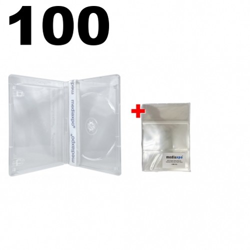 100 custodie singole blu - 100,
