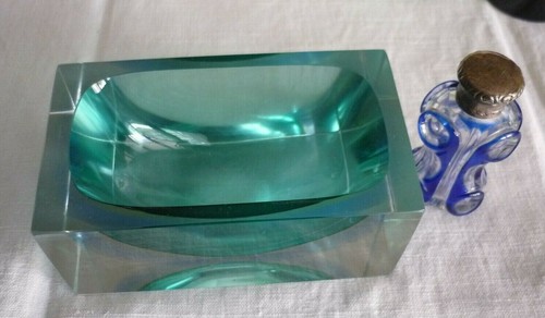 Italian murano sommerso blu - sommerso,