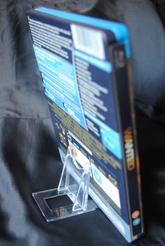 Espositore blu ray acciaio - blu,